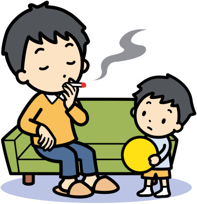 Kouření před dětmi/ilustrační obrázek
